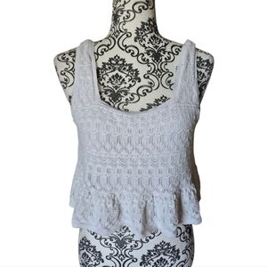 House Of Harlow 1960 crocheted lace cropped tank top size medium